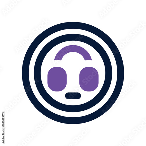 listen icon. vector dual tone icon for your website, mobile, presentation, and logo design.