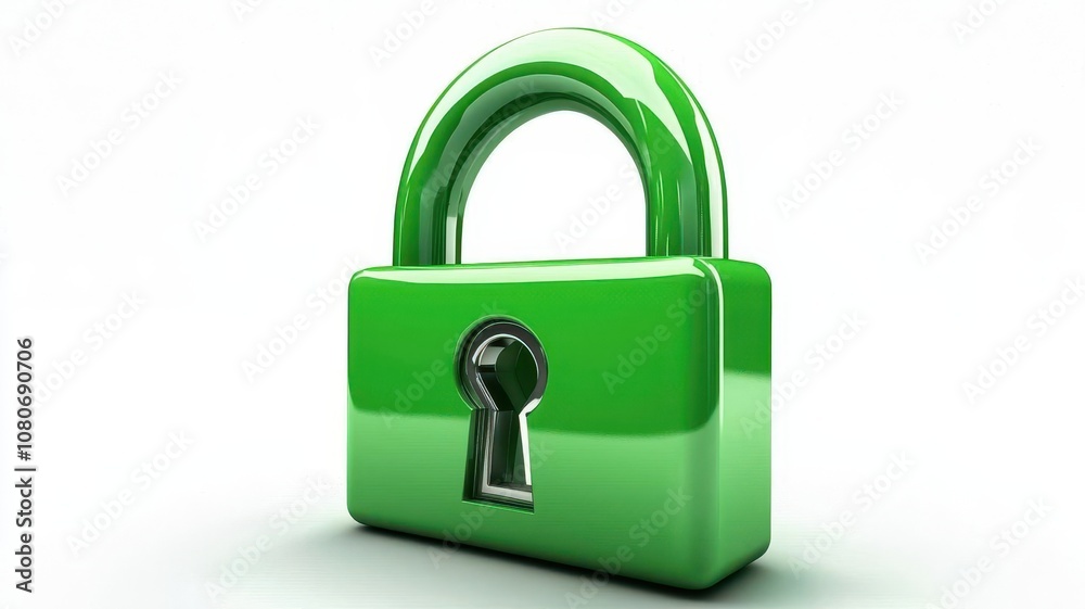 A vibrant green padlock symbolizes security, privacy, and protection in the digital age, representing trust and safety. A vibrant green padlock symbolizes security, privacy, and protection in the digital age, representing trust and safety.