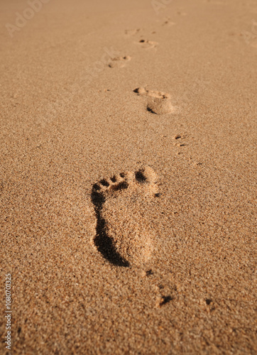 Footprints in sand