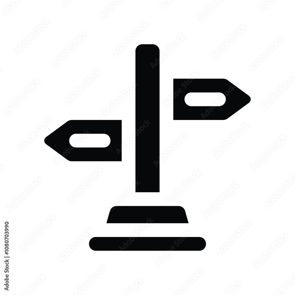 signpost icon. vector glyph icon for your website, mobile, presentation, and logo design. signpost icon. vector glyph icon for your website, mobile, presentation, and logo design.