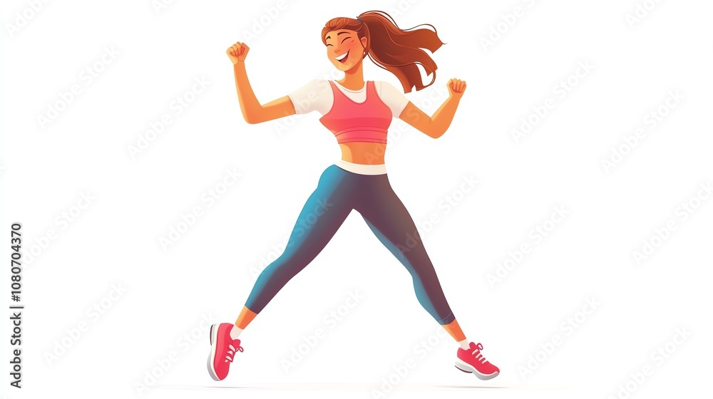 a 2D cartoon illustration of a person practicing martial arts, disciplined and skilled, white background--ar 16:9 a 2D cartoon illustration of a person practicing martial arts, disciplined and skilled, white background--ar 16:9