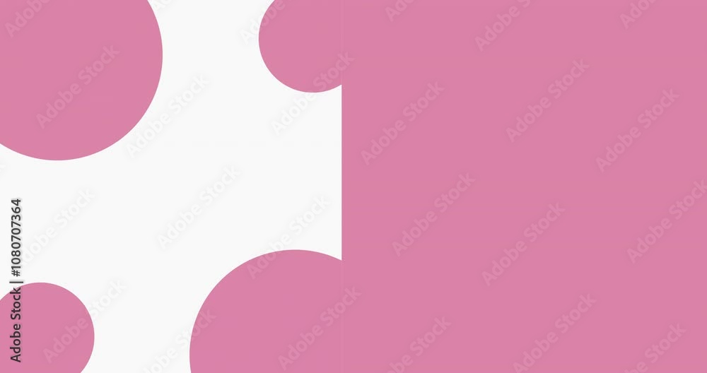 A pink background with white circles scattered across it. The circles are of varying sizes and are positioned in different areas of the background. The pink color of the background A pink background with white circles scattered across it. The circles are of varying sizes and are positioned in different areas of the background. The pink color of the background