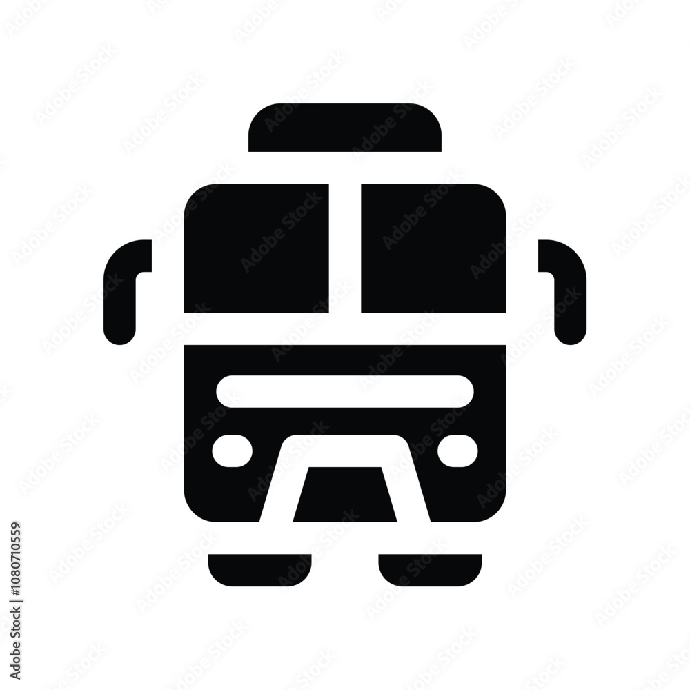 bus icon. vector glyph icon for your website, mobile, presentation, and logo design. bus icon. vector glyph icon for your website, mobile, presentation, and logo design.
