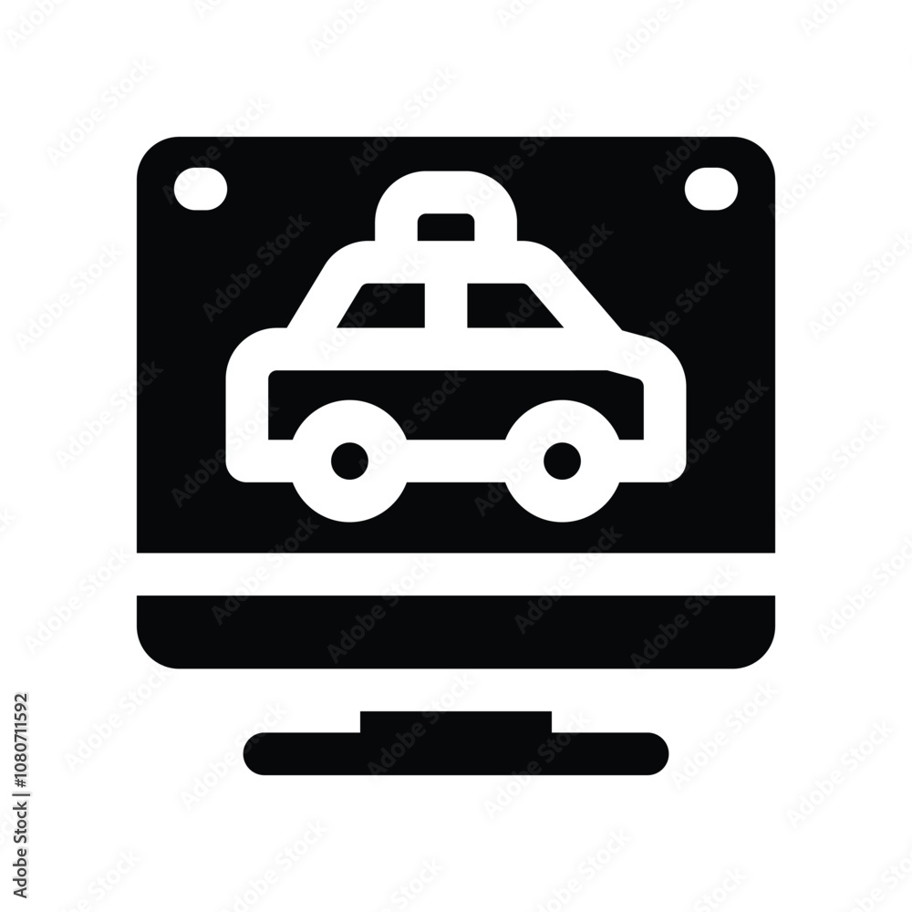 online taxi icon. vector glyph icon for your website, mobile, presentation, and logo design. online taxi icon. vector glyph icon for your website, mobile, presentation, and logo design.