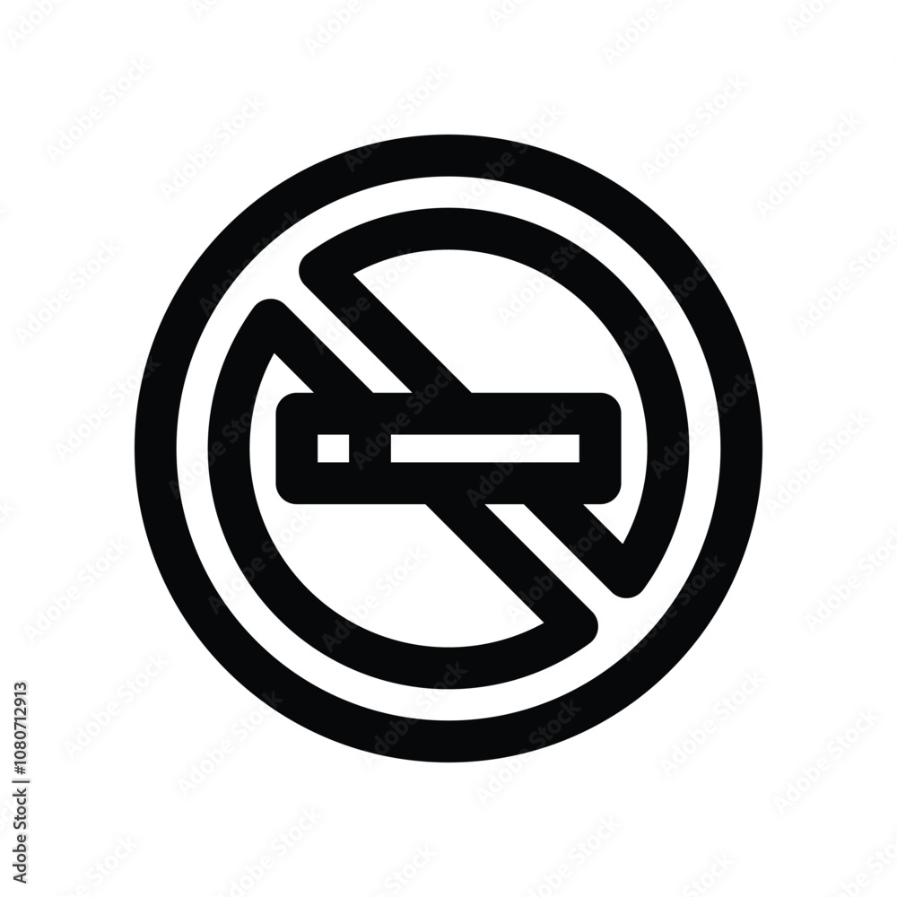 no smoking icon. vector line icon for your website, mobile, presentation, and logo design. no smoking icon. vector line icon for your website, mobile, presentation, and logo design.