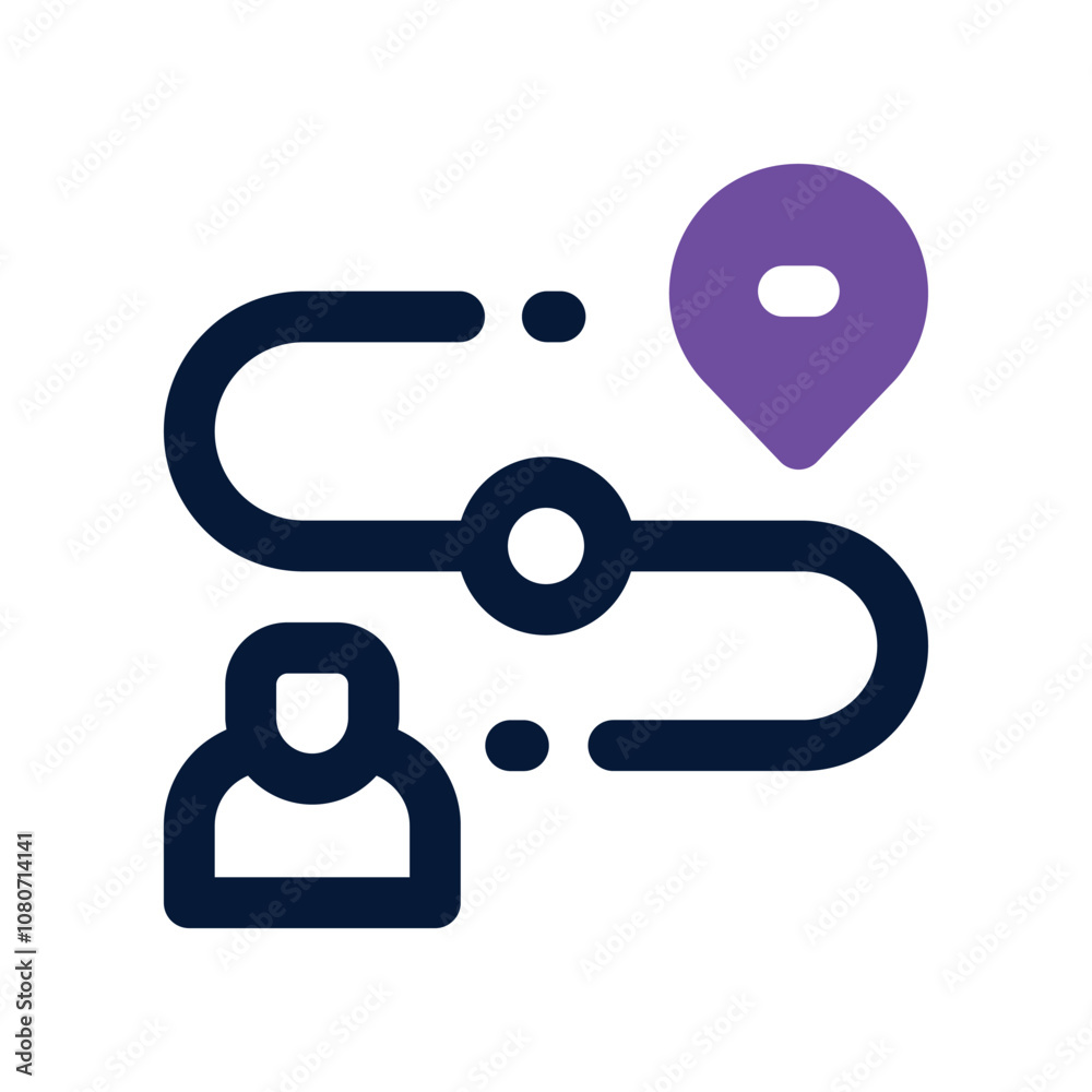 route icon. vector dual tone icon for your website, mobile, presentation, and logo design. route icon. vector dual tone icon for your website, mobile, presentation, and logo design.