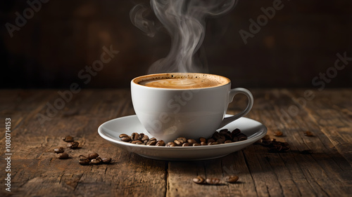 cup of coffee on table