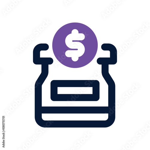 tip icon. vector dual tone icon for your website, mobile, presentation, and logo design.