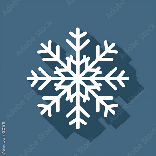 Snowflake vector illustration.