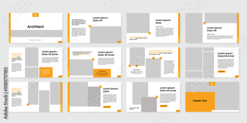 digital business slide presentation design template. presentation business analytics charts document template