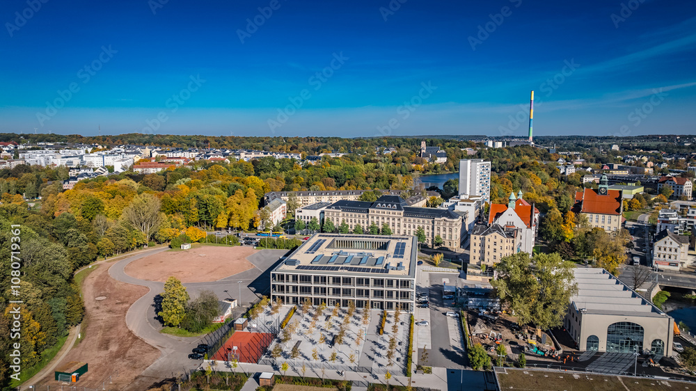 Obraz premium Hartmannplatz Chemnitz