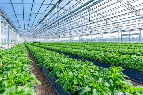 A greenhouse used in agriculture. Developed using Stock technology.