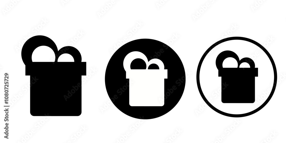 Happy birthday vectors icon set Happy birthday vectors icon set