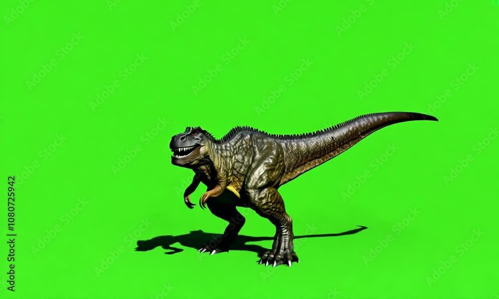 Tyrannosaurus Rex on Green Screen Tyrannosaurus Rex on Green Screen