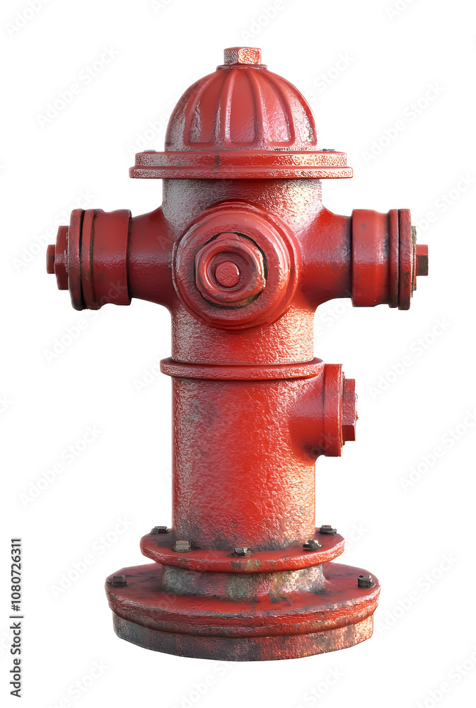 red fire hydrant isolated on white background red fire hydrant isolated on white background