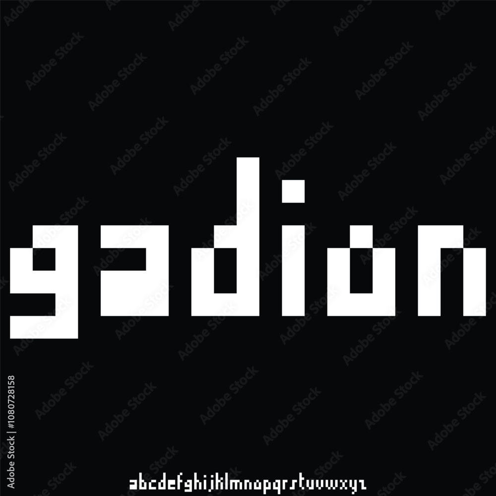 modern and futuristic geometric font vector modern and futuristic geometric font vector