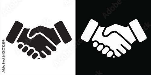 hand shake icon logo design, hand shake illustration, agreement icon