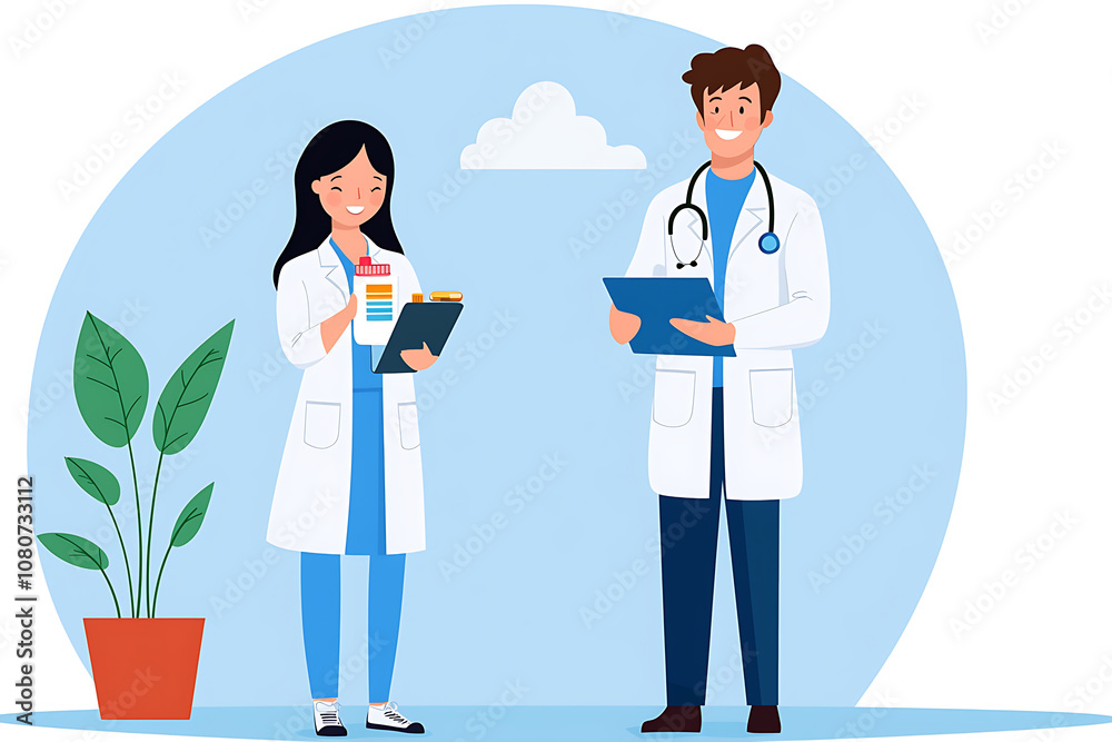 Obraz premium Enhancing workplace wellness through mental health support and pharmacist consultation
