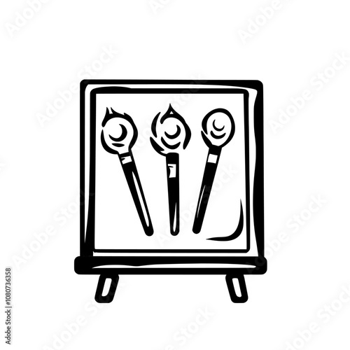 Modern whiteboard icon. Suitable for business meetings.
