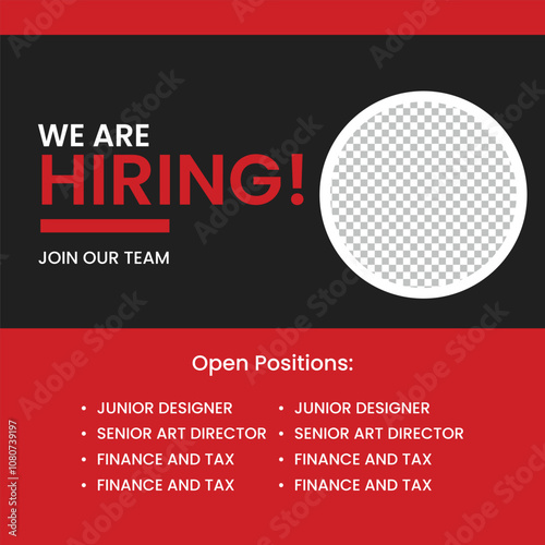 We are hiring. we're hiring creative concept. Hiring creative work.
