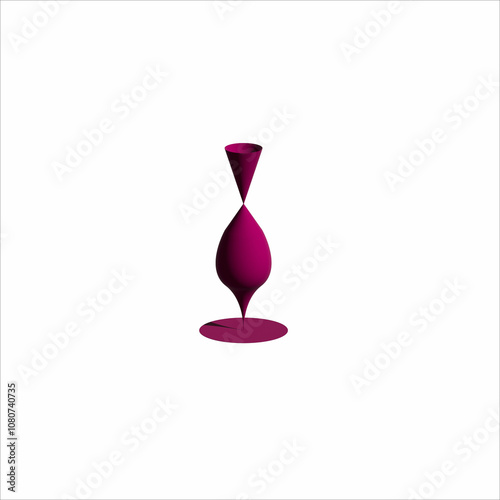 illustration of hourglass