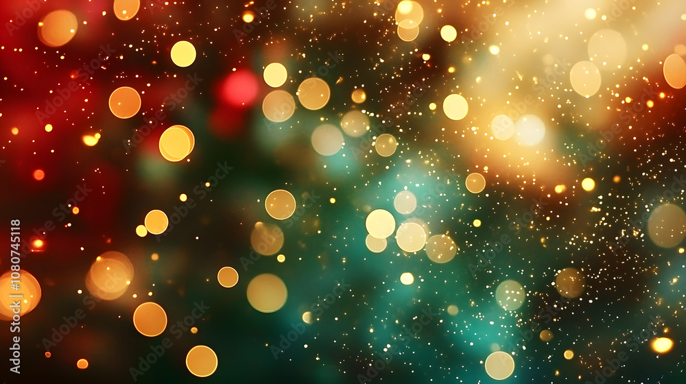 red, green and gold abstract bokeh Christmas background of decorated Christmas tree for Christmas greeting card. red, green and gold abstract bokeh Christmas background of decorated Christmas tree for Christmas greeting card.