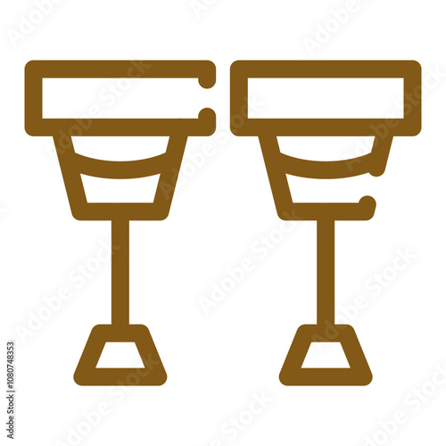 Crutches Icon Design
