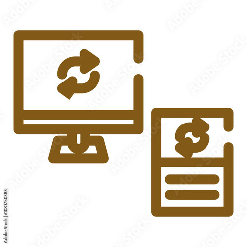 Data Synchronization Icon Design