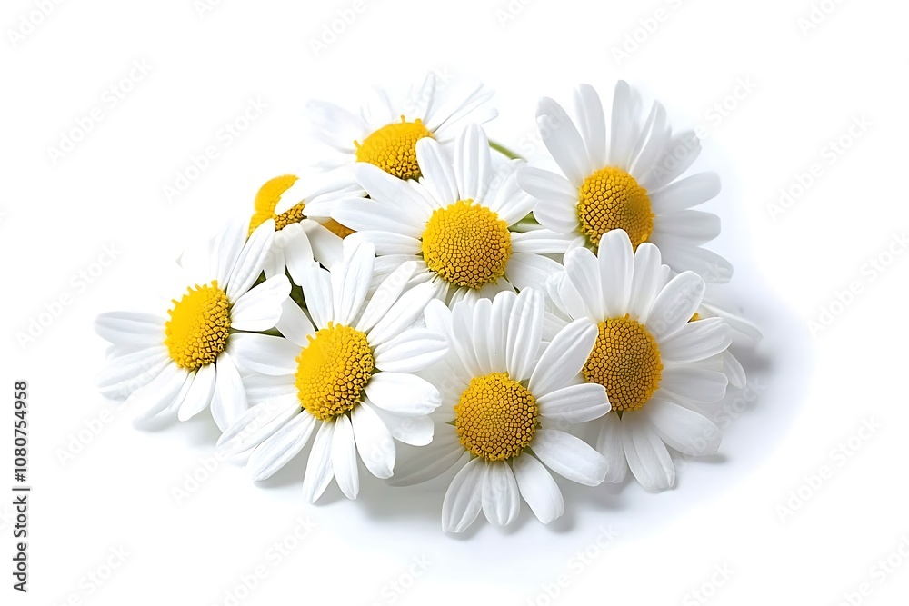 Fototapeta premium Chamomile isolated on a white background, close up