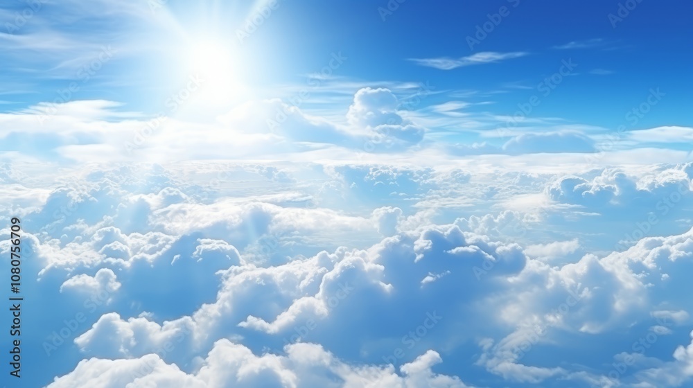 beautiful cumulus clouds in the blue sky beautiful cumulus clouds in the blue sky