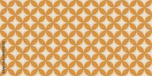 Vintage geometric seamless pattern. Repeated mid-century design for packaging, decorating, cover, wrapping, wallpapers, banners