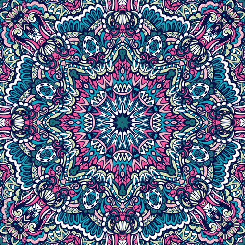 Colorful mandala creating stunning visual harmony with intricate patterns