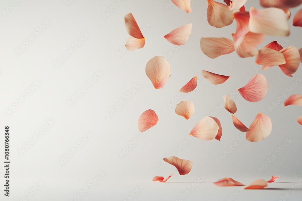 Falling Rose Petals: A Delicate and Romantic Still Life Photography Falling Rose Petals: A Delicate and Romantic Still Life Photography