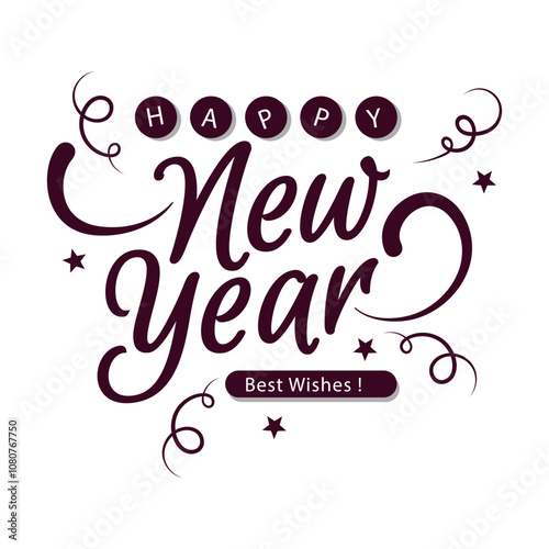 Happy New Year Vector Design
