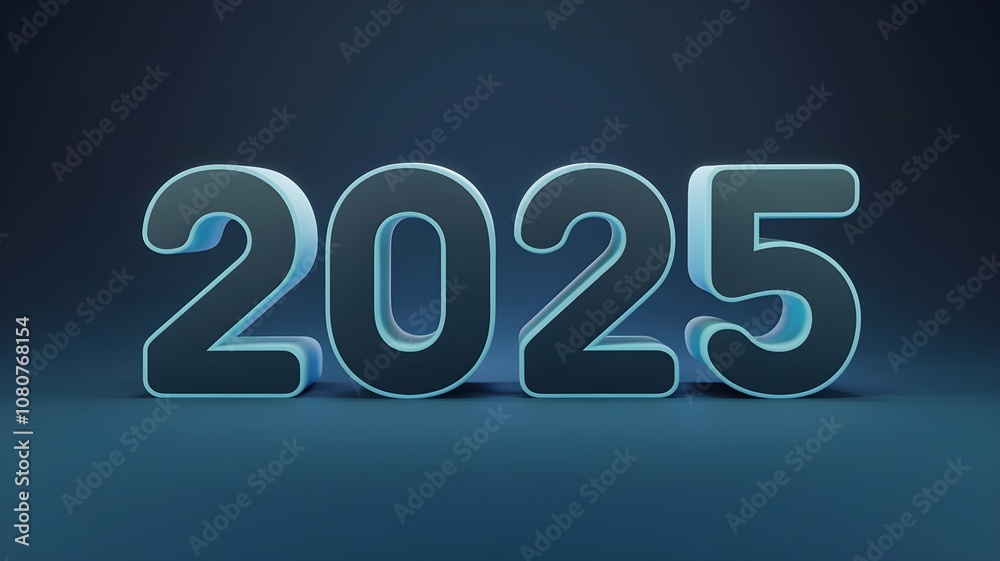 Bold, futuristic numbers Bold, futuristic numbers