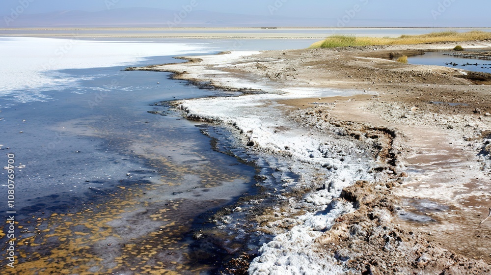 Salt Lake Natural Scenery - a serene and picturesque landscape. The tranquil waters and vibrant surroundings create a stunning visual experience. Salt Lake Natural Scenery - a serene and picturesque landscape. The tranquil waters and vibrant surroundings create a stunning visual experience.