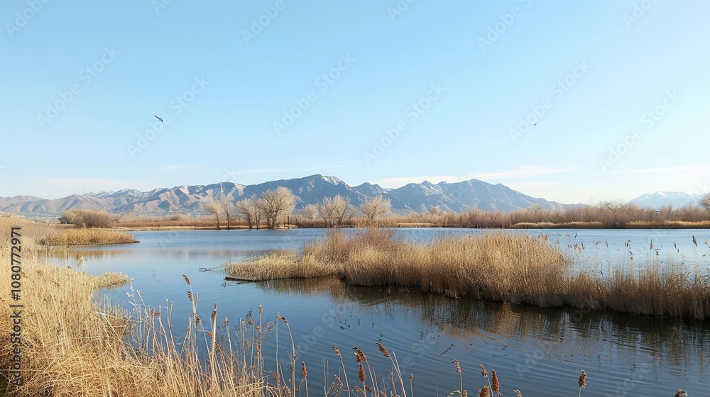 Salt Lake Natural Scenery - a serene and picturesque landscape. The tranquil waters and vibrant surroundings create a stunning visual experience. Salt Lake Natural Scenery - a serene and picturesque landscape. The tranquil waters and vibrant surroundings create a stunning visual experience.