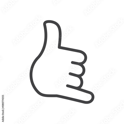 Wallpaper Mural Callme icon Logo symbol outline set Torontodigital.ca