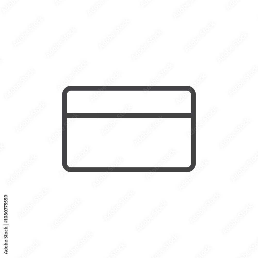 Credit card icon Logo symbol outline set Credit card icon Logo symbol outline set