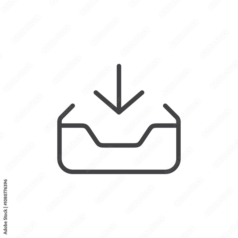 Download inbox icon Logo symbol outline set Download inbox icon Logo symbol outline set