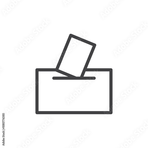 Donation box icon Logo symbol outline set