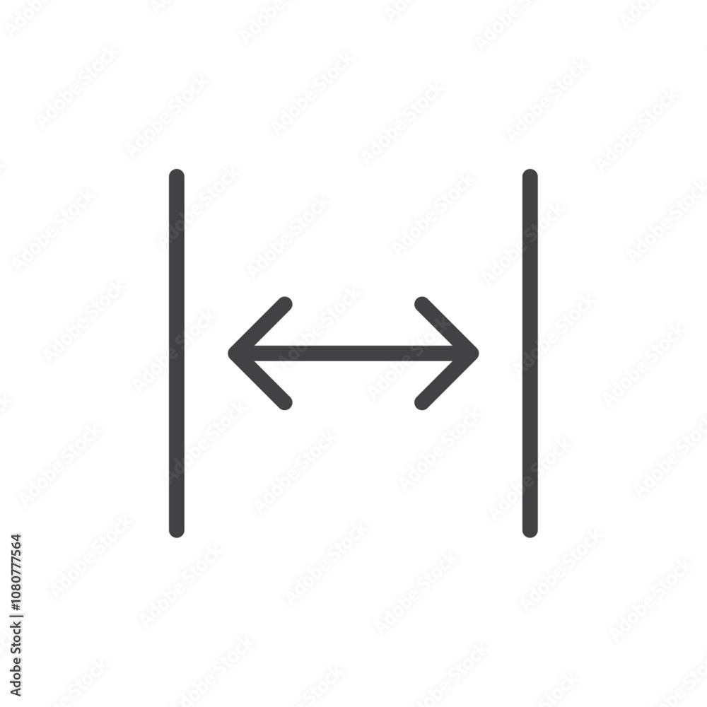 Full width icon Logo symbol outline set Full width icon Logo symbol outline set
