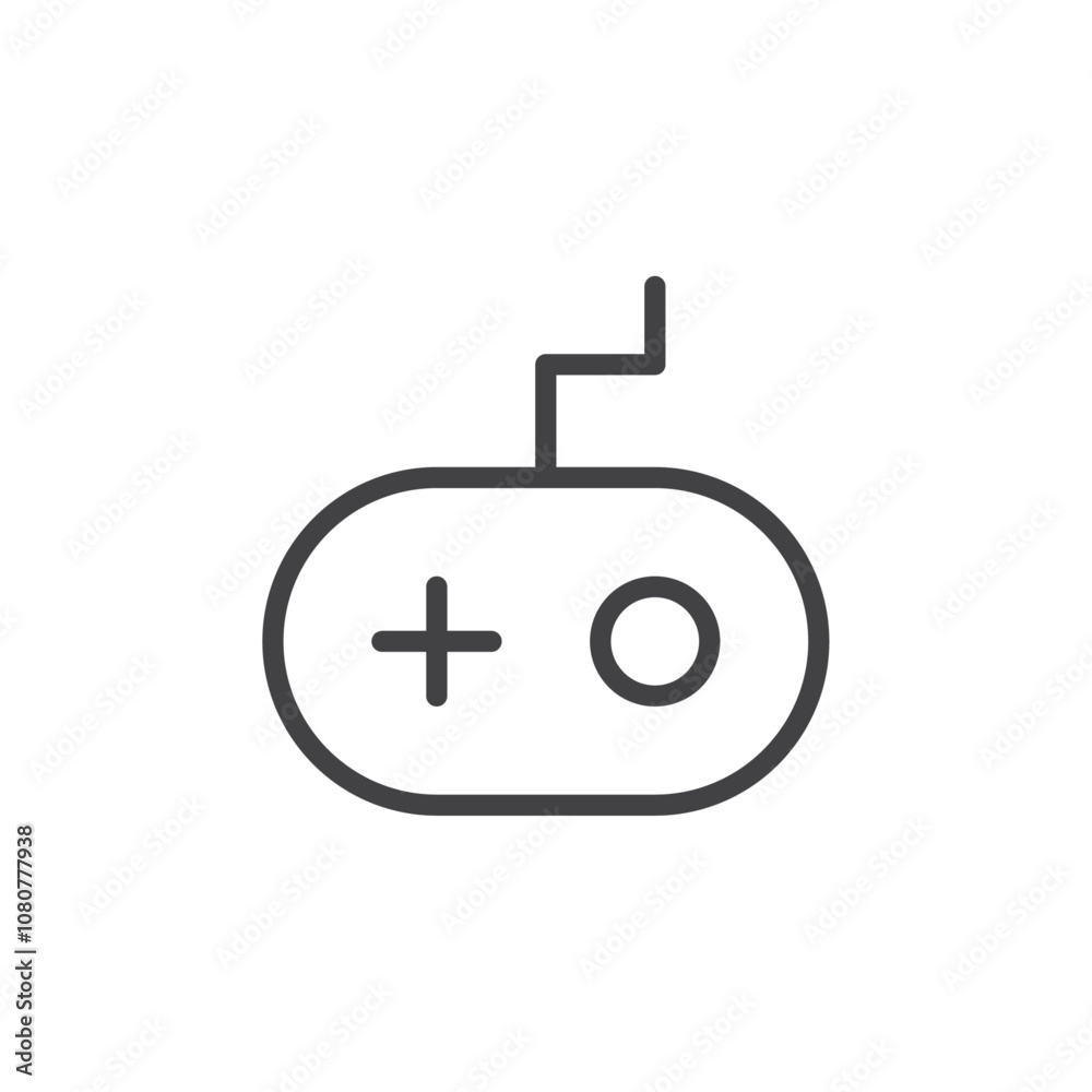 Gamepad icon Logo symbol outline set