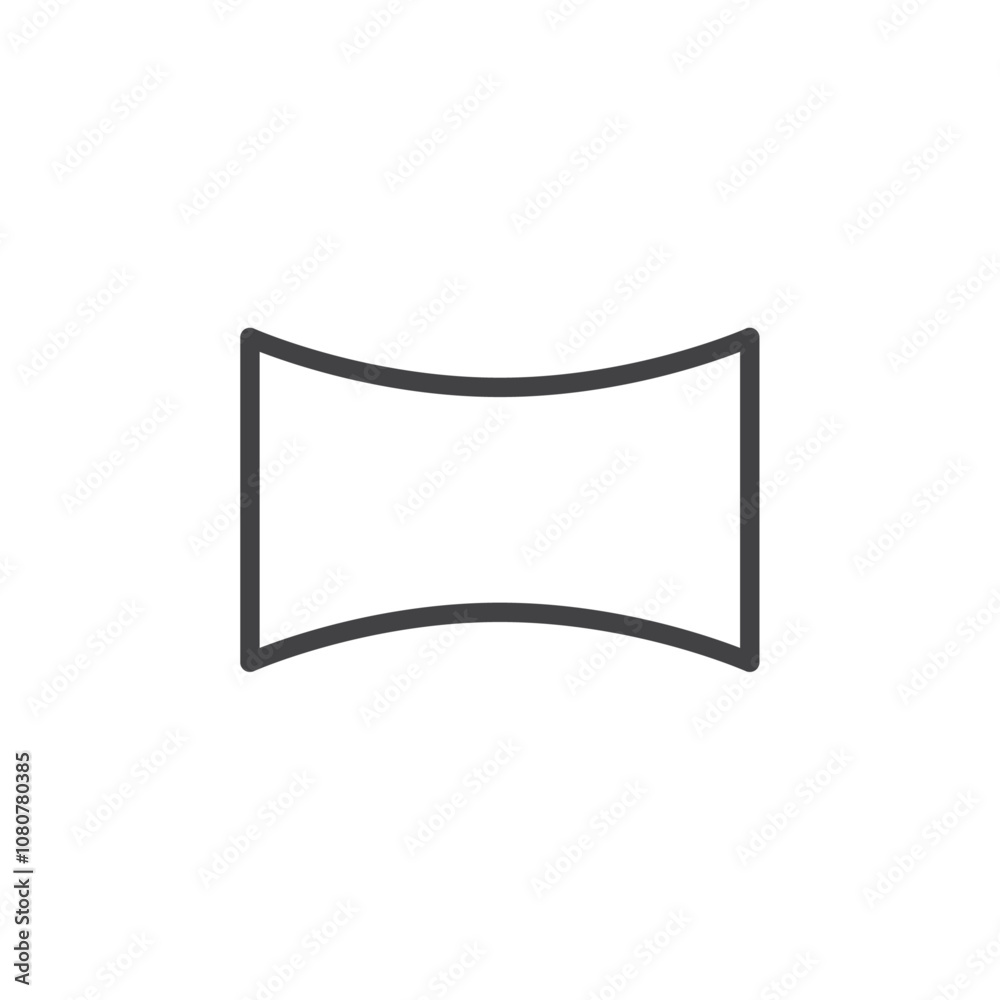 Panoroma horizontal icon Logo symbol outline set Panoroma horizontal icon Logo symbol outline set
