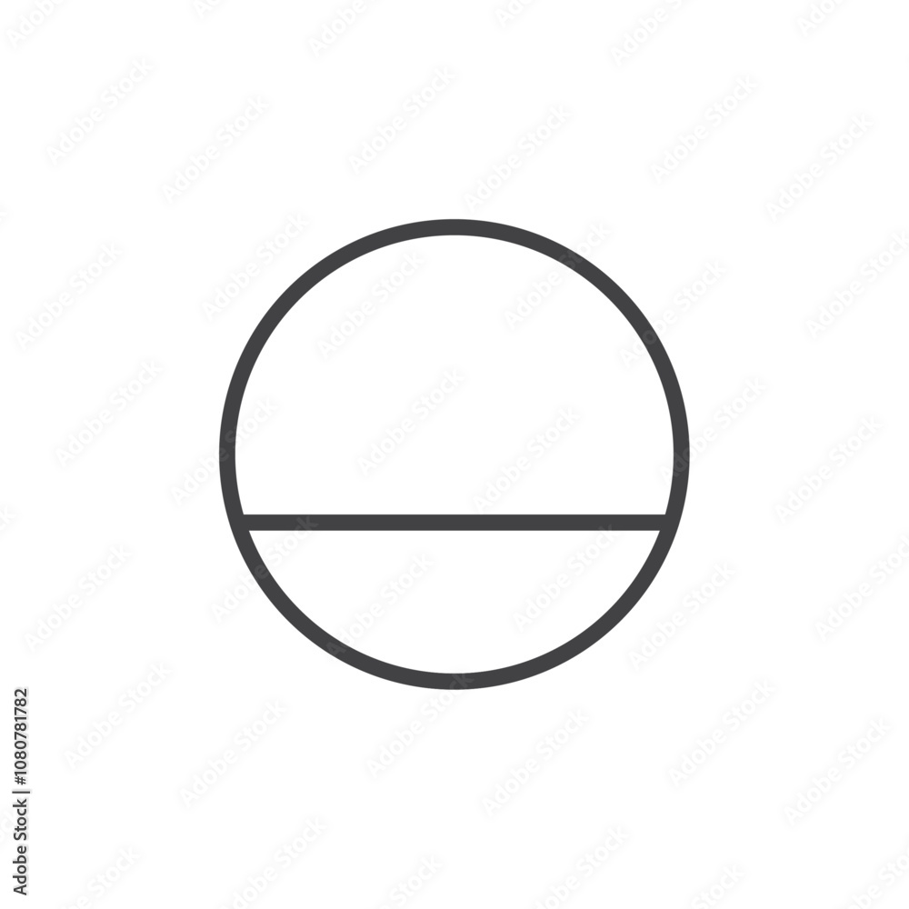 Round mask icon Logo symbol outline set Round mask icon Logo symbol outline set