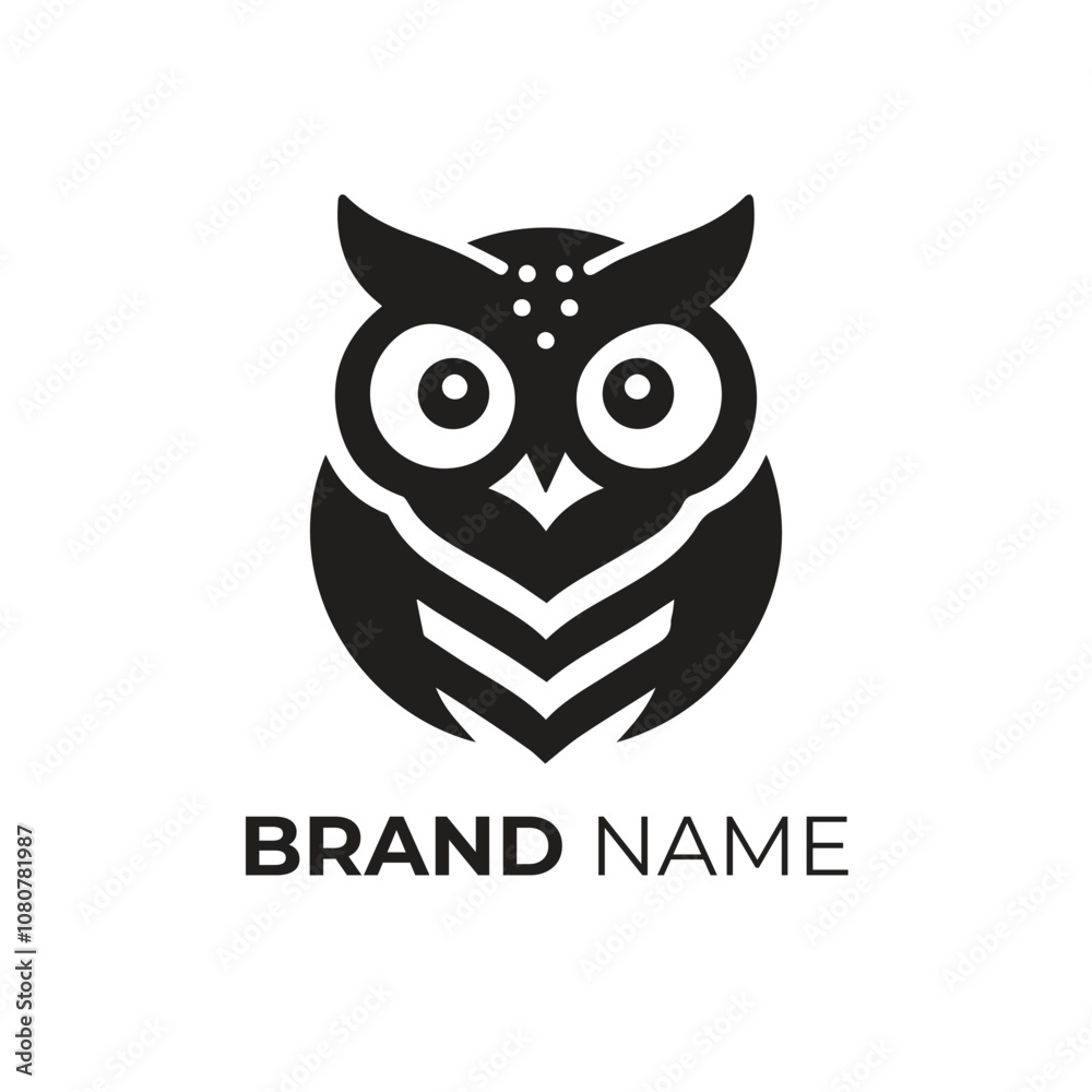 Owl logo design icon vector art illustration Owl logo design icon vector art illustration