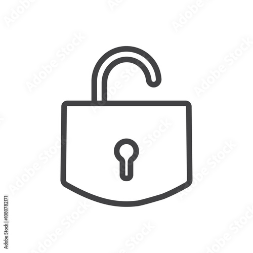 Security icon Logo symbol outline set