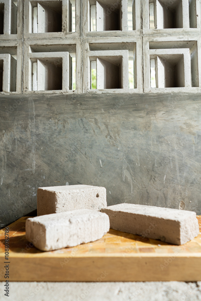 simple and minimalist stone block, copy space and for product display needs. simple and minimalist stone block, copy space and for product display needs.