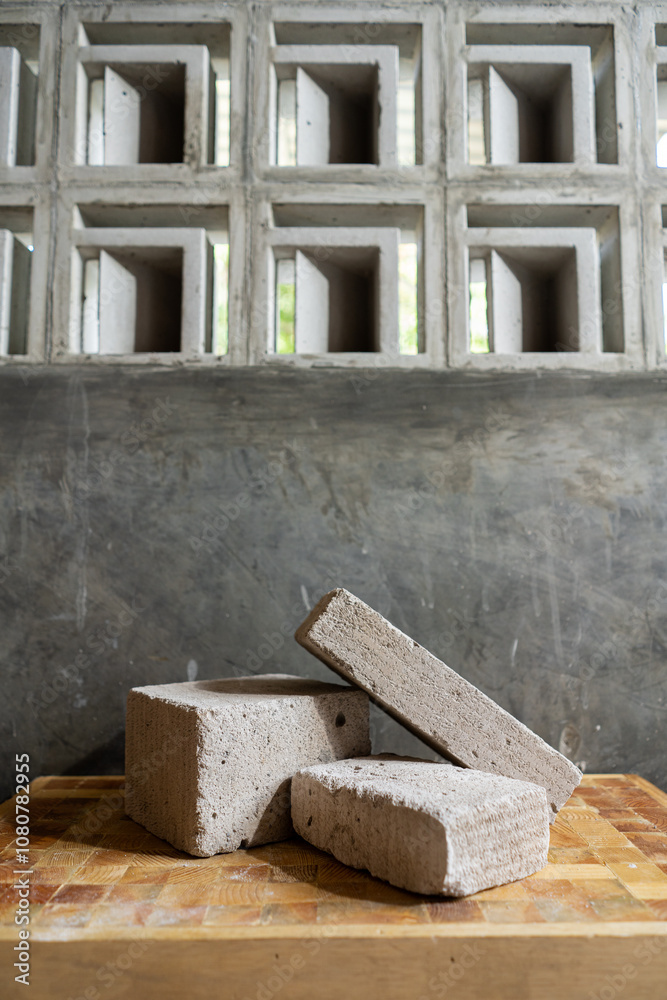 simple and minimalist stone block, copy space and for product display needs. simple and minimalist stone block, copy space and for product display needs.