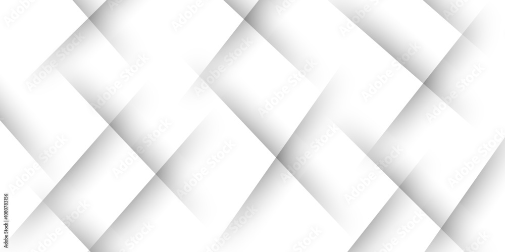 Obraz premium Abstract white and gray modern background with shadow. Minimalist graphic design element future style Space design concept. modern abstract gray line light dynamic shape composition background.